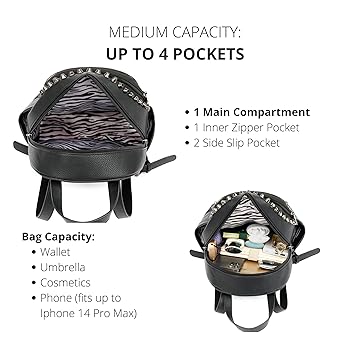Amazon.com: Scarleton Casual Backpack Purse for Women, Punk